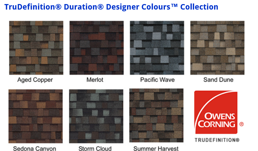 Owens Corning Shingles Color Chart